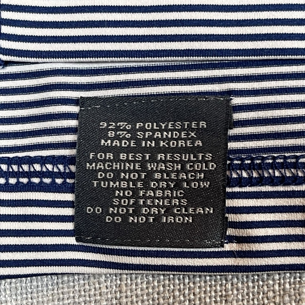 Turtleson Carter Stripe Performance Polo Navy  XX10 Father/Son Pebble Beach, CA - Picture 5 of 8